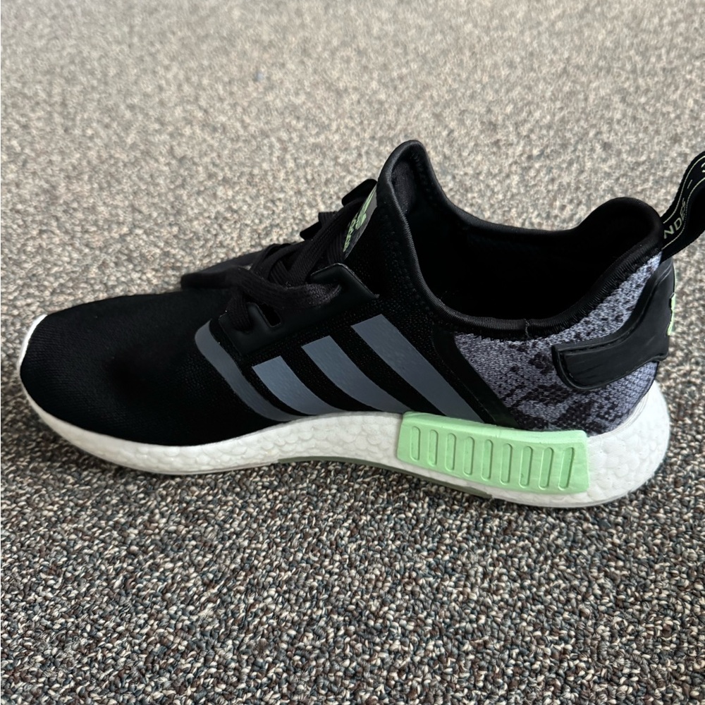 Adidas Boost Men’s NMD Black & Signal Green Sneakers